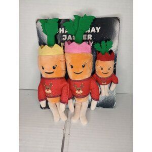 Chantenay Jasper & Baby Plush Carrot Trio In Christmas Sweaters - Aldi Teenage C